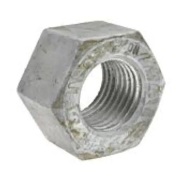 مهره شش گوش سنگین ASTM A563 درجه DH گالوانیزه گرم