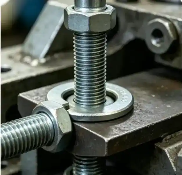 Spring washer for assembly fixing