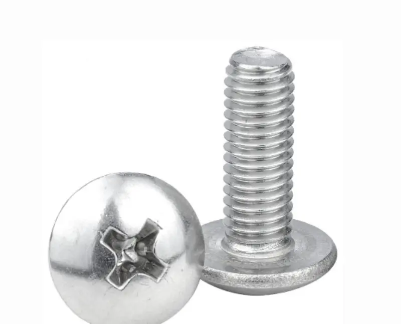 Truss Head Machine Screw ASME B18.6.3 Zinc Plated Carbon Steel