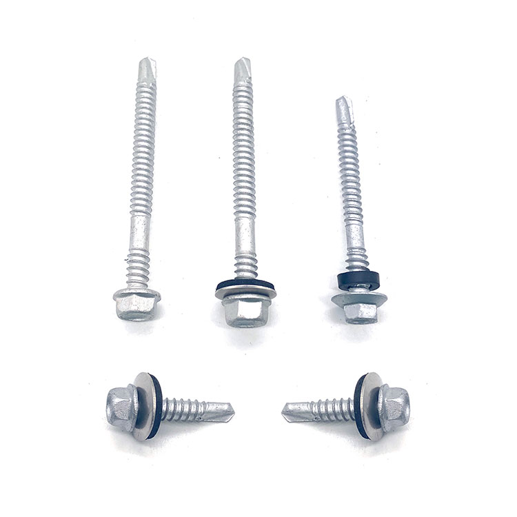 سر فلنج شش گوش Ruspert SS316+SCM435 Self Drilling Bi metal Screw