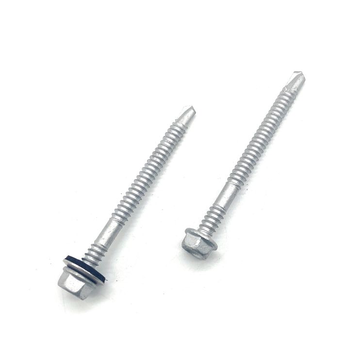 Ss304+410 Ruspert Self Drilling Hex Hex Head Screw Bi-metal with EPDM Washer