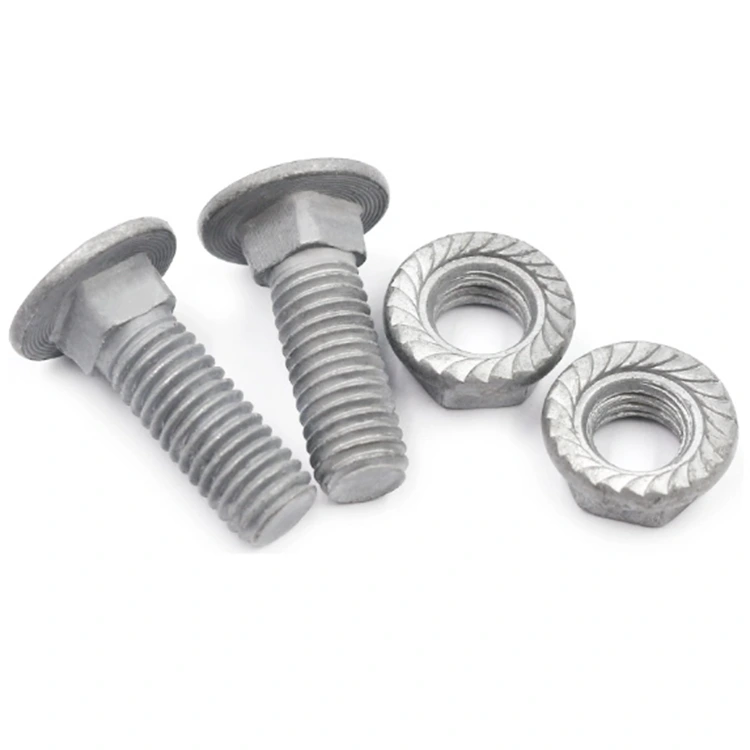 پیچ و مهره کالسکه رزوه دار